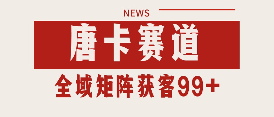 唐卡赛道私域引流获客 自热矩阵SOP日引流99+精准客资-大伟资源网