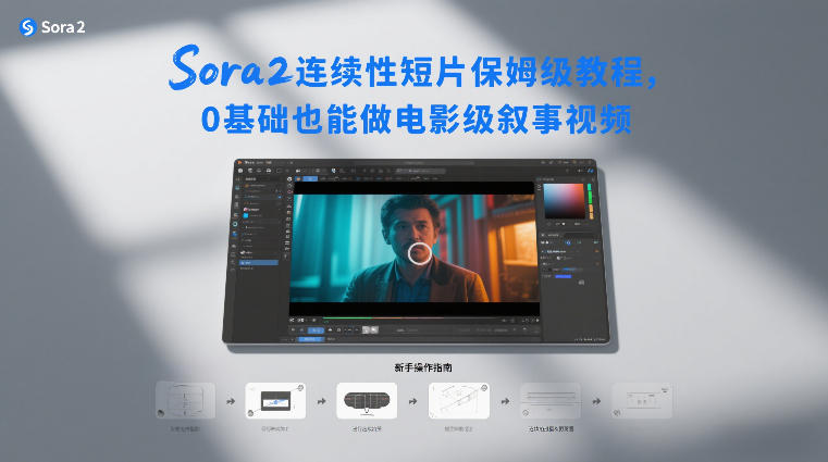 Sora2连续性短片保姆级教程，0基础也能做电影级叙事视频-大伟资源网