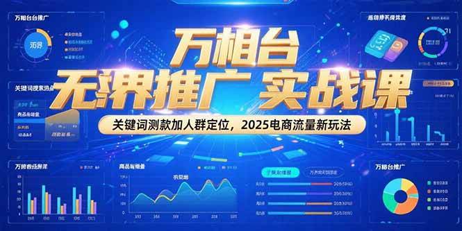 （15192期）万相台无界推广实战课，关键词测款加人群定位，2025电商流量新玩法-大伟资源网