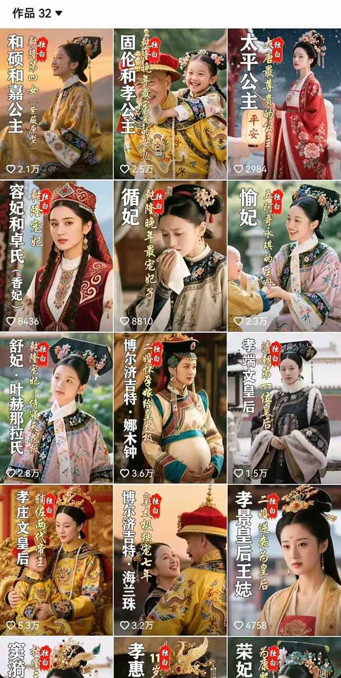 （15927期）历史女性人物创作课：独白文案+AI克隆+蒙版剪辑，3个月涨粉22w+副业月入3w-大伟资源网