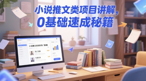 小说推文类项目讲解，0 基础速成秘籍-大伟资源网
