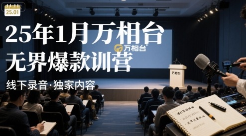 25年1月万相台无界爆款特训营线下录音-大伟资源网