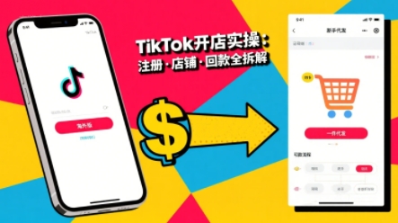 TikTok从开店到投流的进阶课，从基础实操到高阶技巧一网打尽-大伟资源网