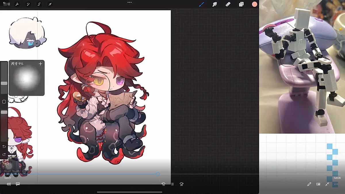 零基础学Q版立绘：从头身比例到服装细化，掌握让角色又可爱又有设计感的核心技法-大伟资源网