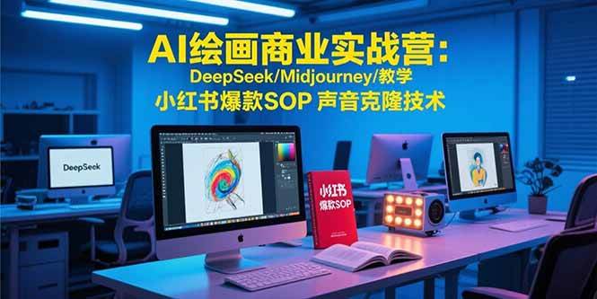 （15460期）AI绘画商业实战营：DeepSeek/Midjourney/教学 小红书爆款SOP 声音克隆技术-大伟资源网