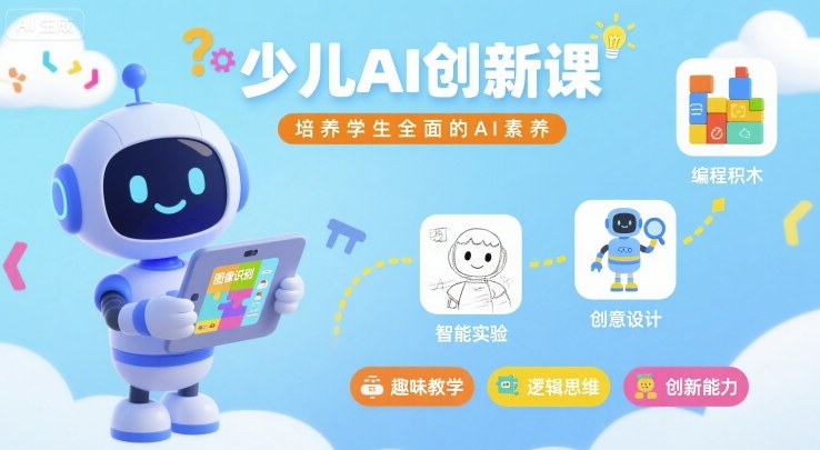 少儿AI创新课，培养学生全面的AI素养-大伟资源网