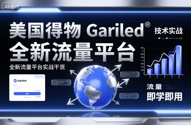美国得物Gariled技术实战，全新流量平台实战干货，即学即用-大伟资源网
