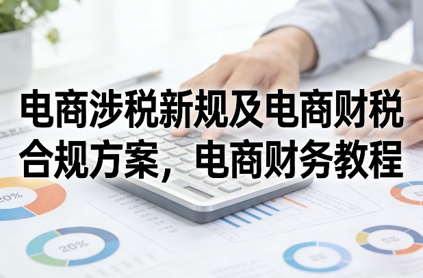 电商涉税新规及电商财税合规方案，电商财务教程-大伟资源网