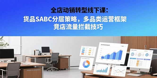 （15419期）全店动销转型线下课：货品SABC分层策略，多品类运营框架 竞店流量拦截技巧-大伟资源网
