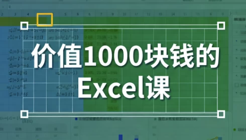 价值1000块钱的Excel课-大伟资源网