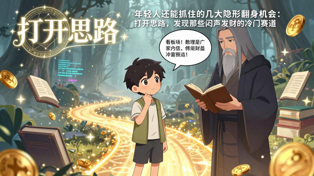 付费文1+2：年轻人还能抓住的几大隐形翻身机会：打开思路，发现那些闷声发财的冷门赛道-大伟资源网