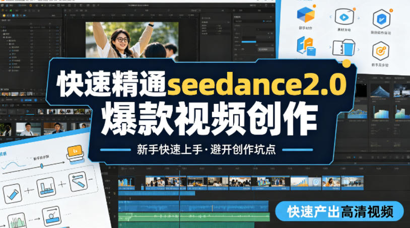 快速精通seedance2.0爆款视频创作，快速产出高清视频，避开大量创作坑点，新手也能快速上手-大伟资源网
