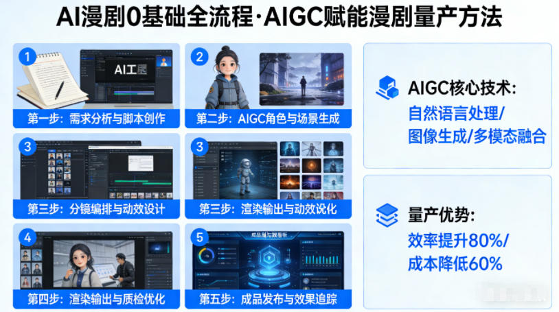 AI漫剧0基础全流程，快速掌握AIGC赋能的漫剧量产方法-大伟资源网