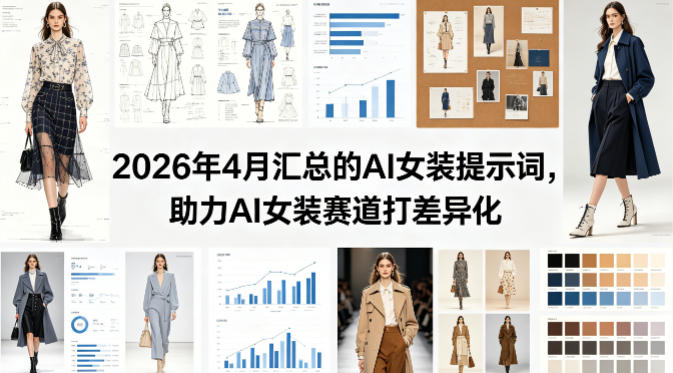 2026年4月汇总的AI女装提示词，助力AI女装赛道打差异化-大伟资源网