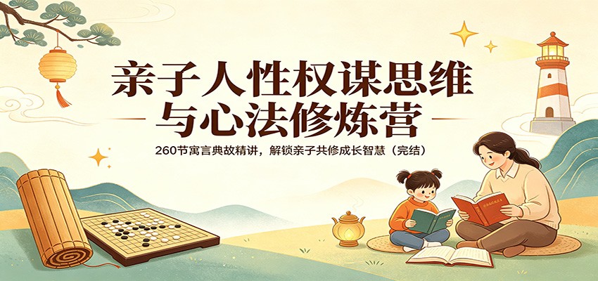 亲子人性权谋思维与心法修炼营：260节寓言典故精讲，解锁亲子共修成长智慧(完结)-大伟资源网