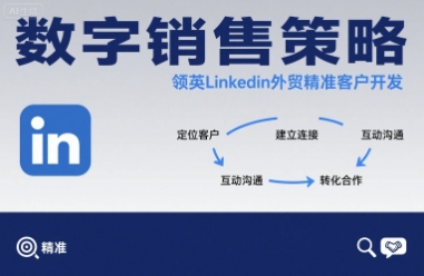 数字销售策略领英LinkedIn外贸精准客户开发-大伟资源网