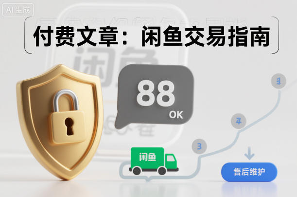 付费文章：闲鱼交易指南，怎么才能降低被坑被马扁的概率-大伟资源网