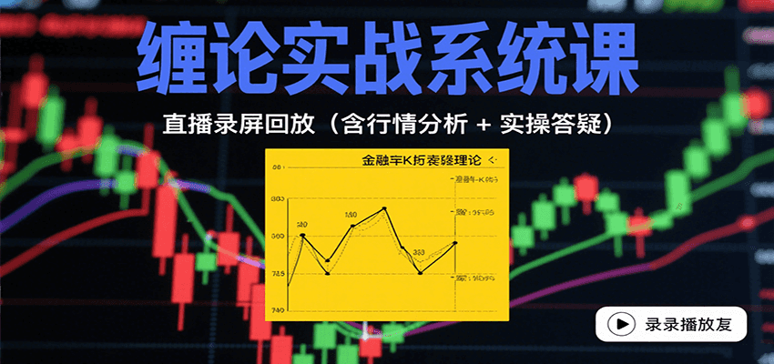 缠论实战系统课：直播录屏回放（含行情分析 + 实操答疑（更新8月）-大伟资源网
