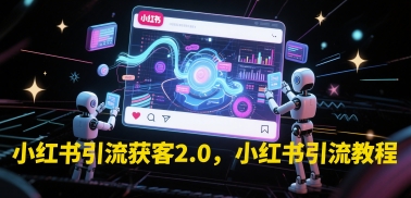 小红书引流获客2.0，小红书引流教程-大伟资源网
