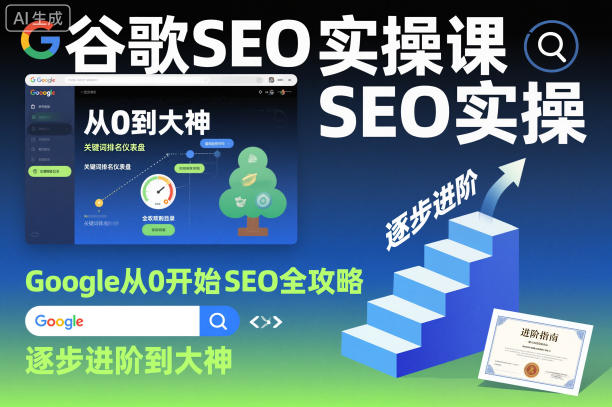 谷歌SEO实操课，Google从0开始SEO全攻略，逐步进阶到大神(更新26年)-大伟资源网