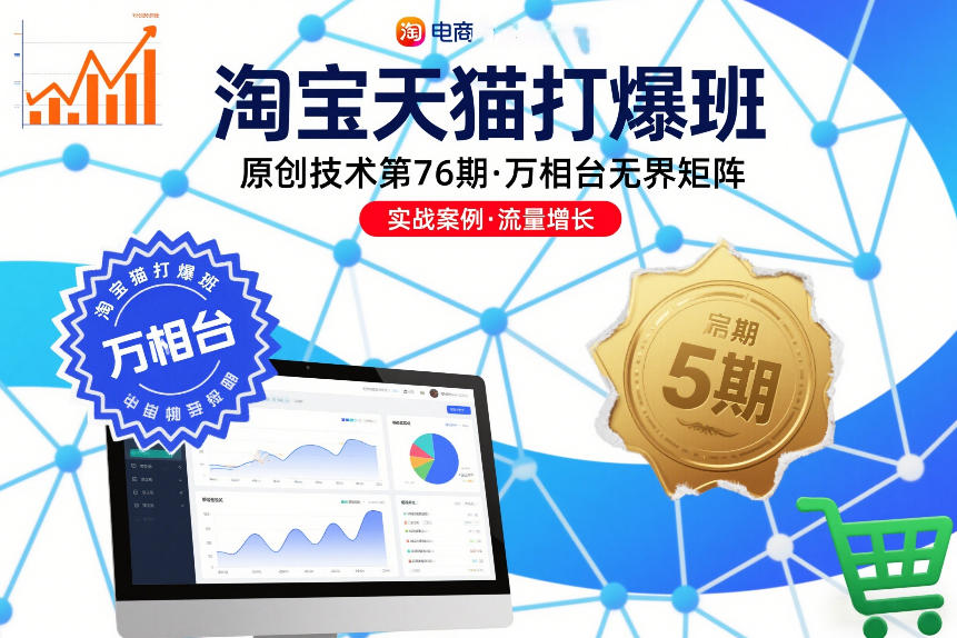 淘宝天猫打爆班原创技术第76期，万相台无界矩阵-大伟资源网