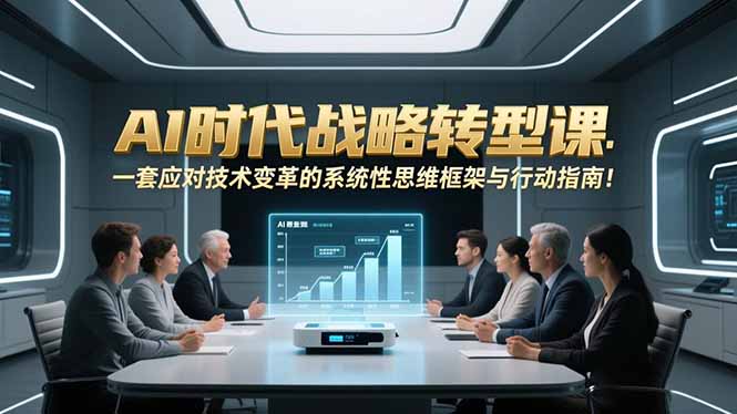 AI时代战略转型课：一套应对技术变革的系统性思维框架与行动指南！-大伟资源网