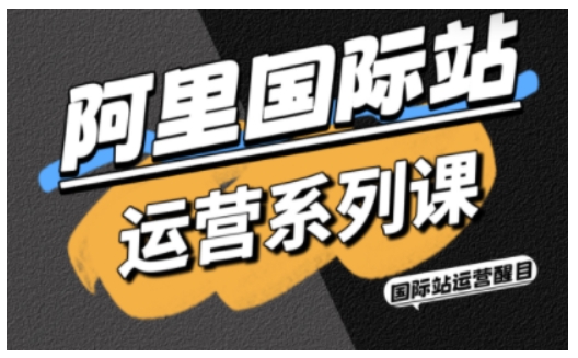 阿里国际站运营系列课，涵盖精准引流、直通车与全站推实战SOP，搭配AI效率工具包与高阶增长玩法(更新)-大伟资源网