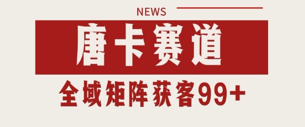 小红书某音唐卡赛道引流获客 自热矩阵日引200+【揭秘】-大伟资源网