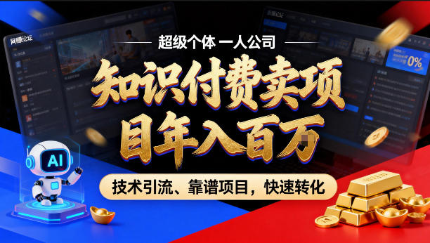 2026年卖项目年入百个W，AI智能体个人IP-精准引流-稳定项目-转化成交【揭秘】-大伟资源网