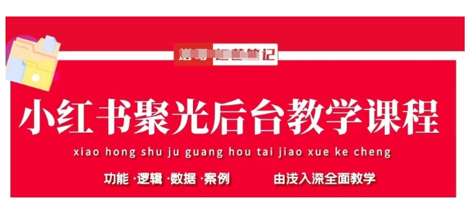 小红书聚光后台教学，小红书聚光投放的基本原理、策略和实践操作-大伟资源网