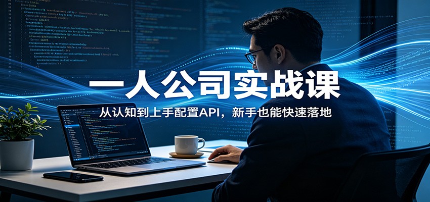 一人公司实战课：从认知到上手配置API，新手也能快速落地-大伟资源网