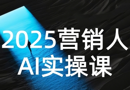 2025营销人Al实操课，AI营销抢跑实战，从Prompt到方案，效率碾压同行-大伟资源网