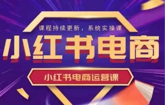 小红书电商运营实操课，​新手从0~1落地实操-大伟资源网