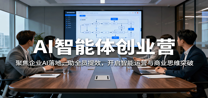 AI智能体创业营：聚焦企业AI落地，助全员提效，开启智能运营与商业思维突破-大伟资源网