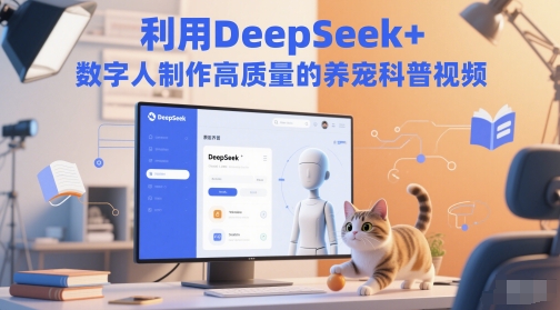 利用DeepSeek+数字人制作高质量的养宠科普视频-大伟资源网