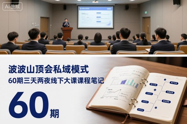 波波山顶会私域模式60期三天两夜线下大课课程笔记(文档)-大伟资源网