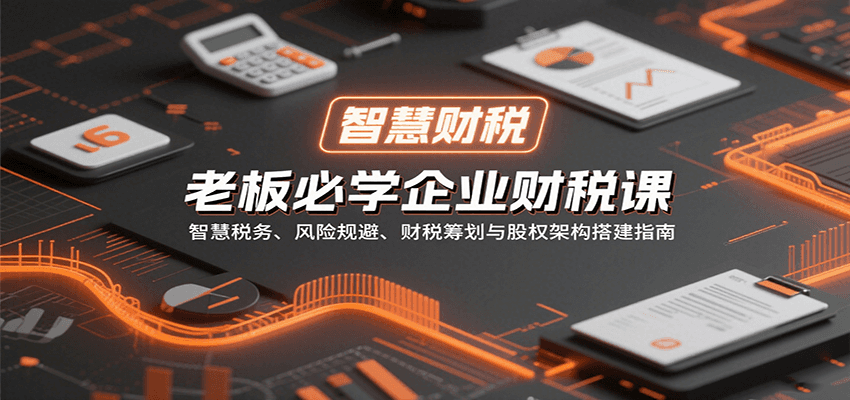 老板必学企业财税课：智慧税务、风险规避、财税筹划与股权架构搭建指南-大伟资源网