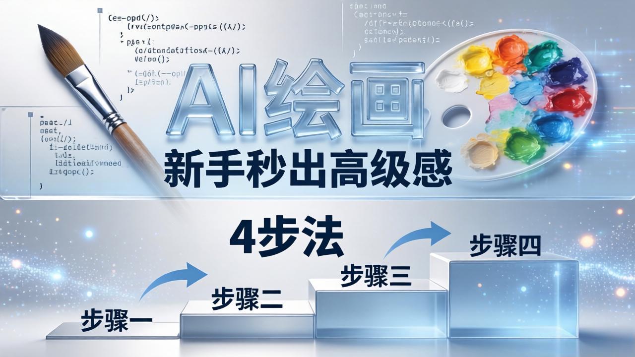 AI绘画入门别再硬磕了！即梦4步法：万能提示词公式+BRTR框架，新手秒出高级感-大伟资源网