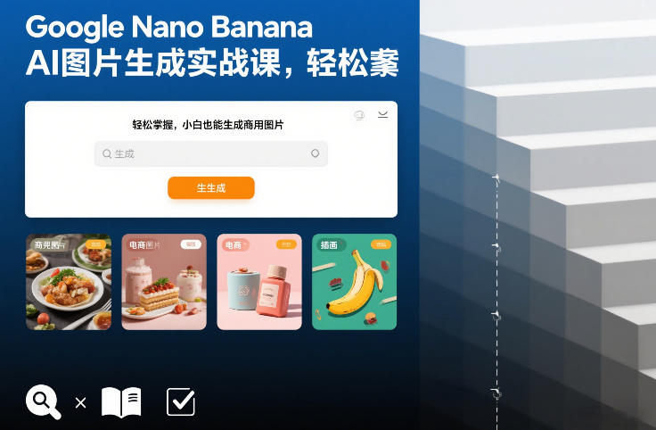 Google Nano Banana AI图片生成实战课，轻松掌握，小白也能生成商用图片-大伟资源网