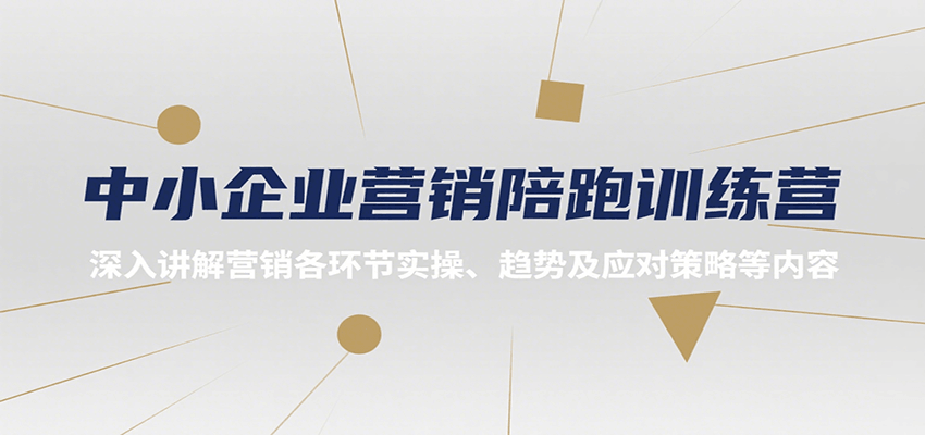 中小企业营销陪跑训练营，深入讲解营销各环节实操、趋势及应对策略等内容-大伟资源网