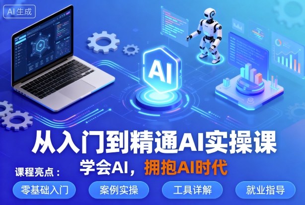 从入门到精通AI实操课，学会AI，拥抱AI时代-大伟资源网