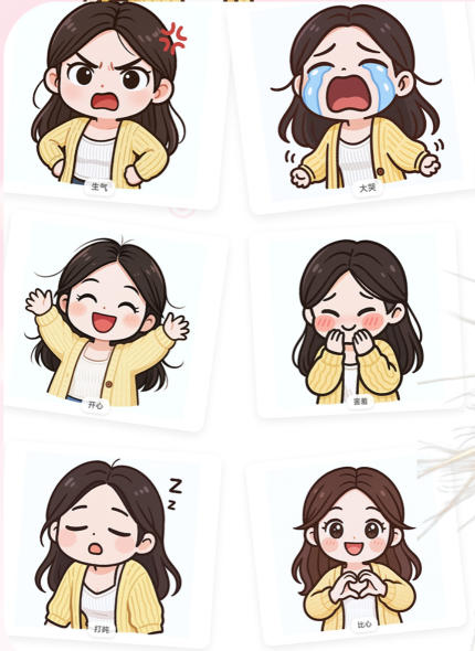 一张照片秒变多种表情包，三步就能拥有专属表情包库，零门槛玩转社交新玩法【文档】-大伟资源网