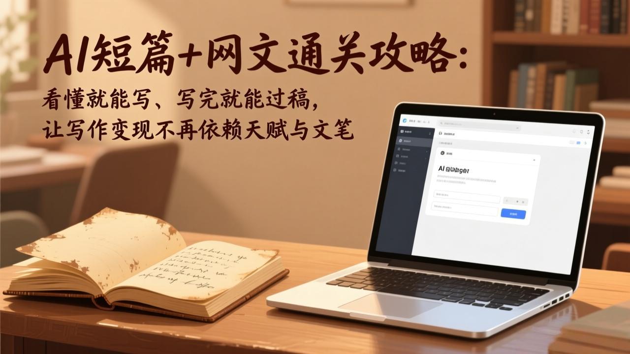 AI短篇+网文通关攻略-更新4月：看懂就能写、写完就能过稿，让写作变现不再依赖天赋与文笔-大伟资源网