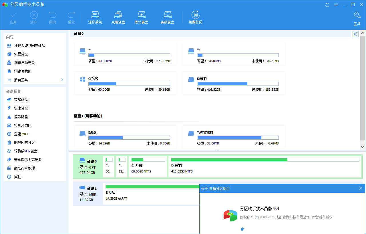 分区助手技术员v10.8.1特别版-大伟资源网