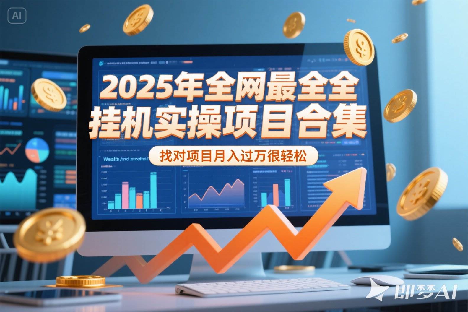 （15303期）2025年挂机实操项目实操演练，挂机类型，AI直播类型，轻资产创业类型…-大伟资源网