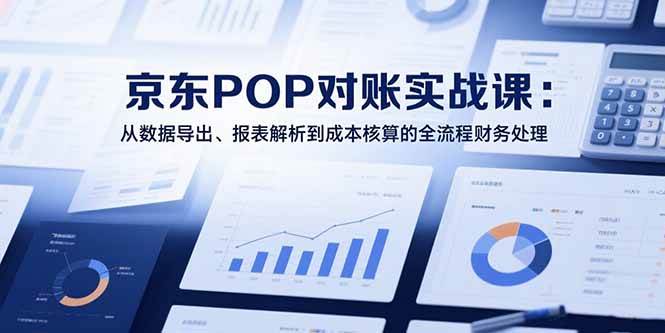 （15447期）2025京东POP对账实战课：从数据导出、报表解析到成本核算的全流程财务处理-大伟资源网