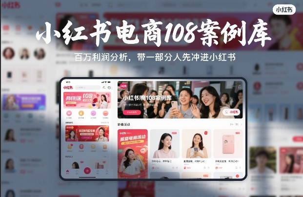 小红书电商108案例库，百W利润分析，带一部分人先冲进小红书【文档】-大伟资源网