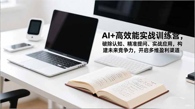 AI+高效能实战训练营，破除认知、精准提问、实战应用，构建未来竞争力，开启多维盈利渠道-大伟资源网