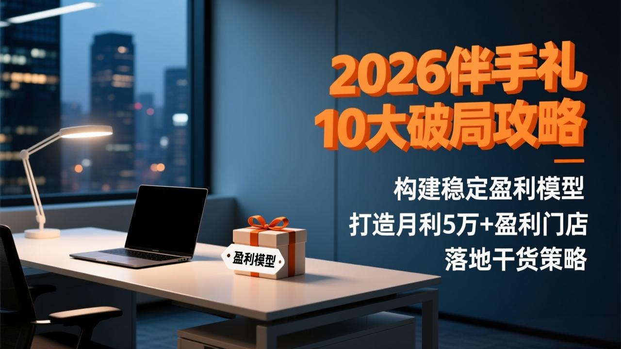 2026伴手礼10大破局攻略：构建稳定盈利模型，打造月利5万+盈利门店，落地干货策略-大伟资源网