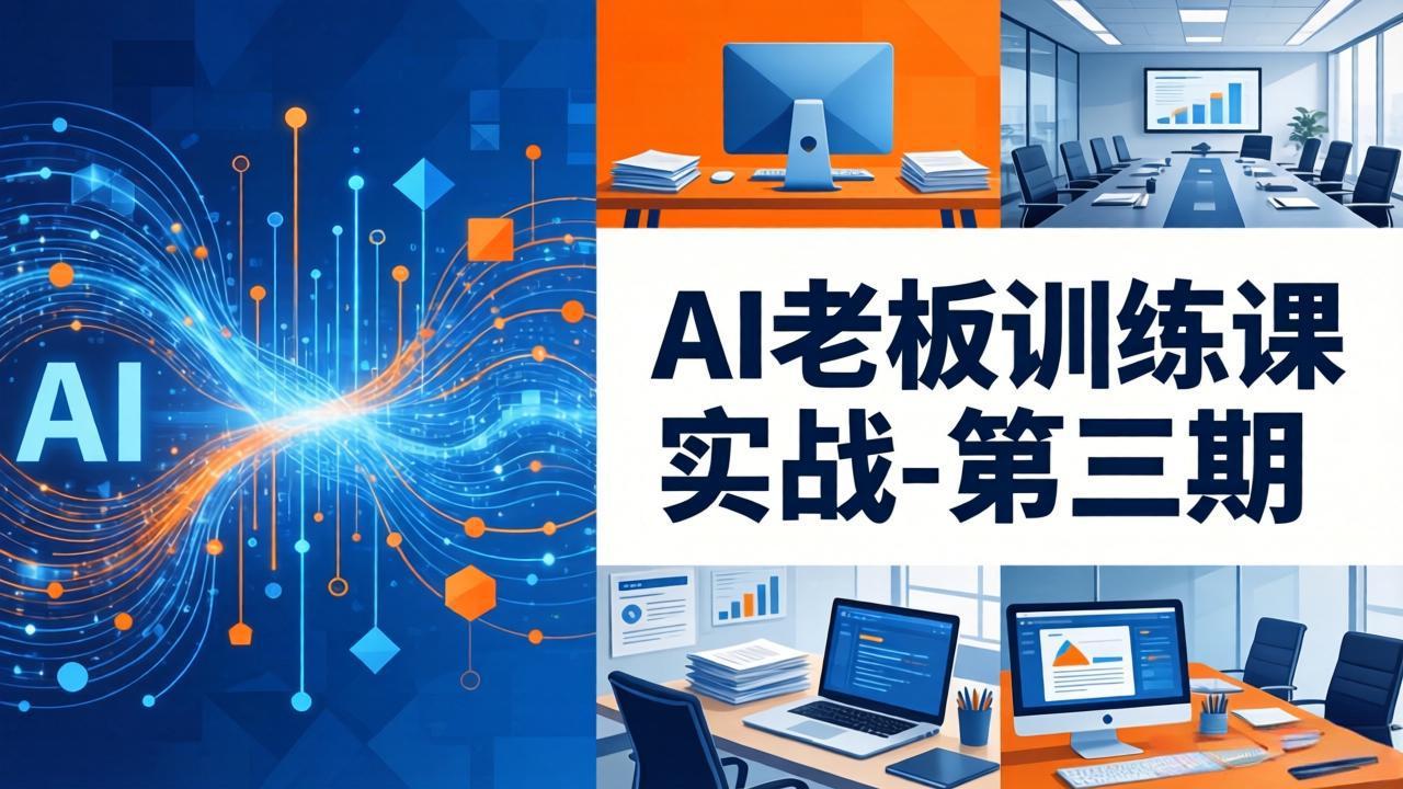 AI老板训练课实战-第三期：AI+内容应用落地教学，从0到1打通AI变现完整路径-大伟资源网